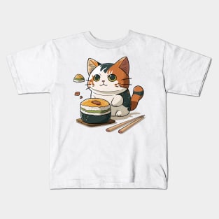 Sushi Cat Kids T-Shirt